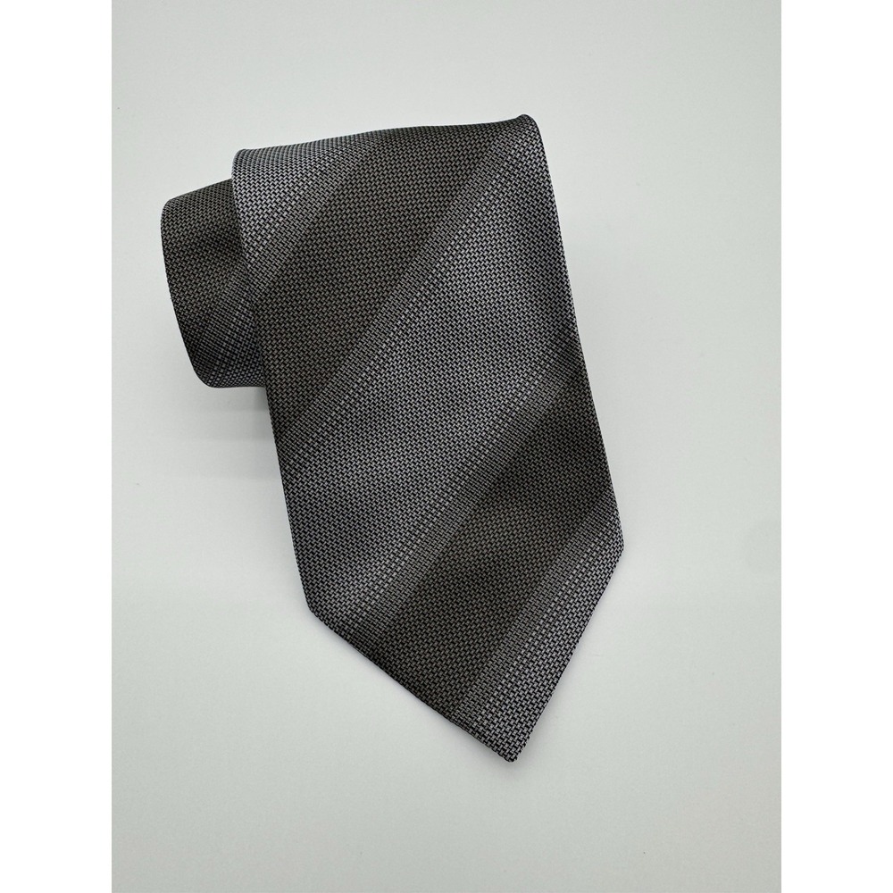 Cerruti 1881 Silk Tie Gray Black Micro Pattern Classic‎ Necktie